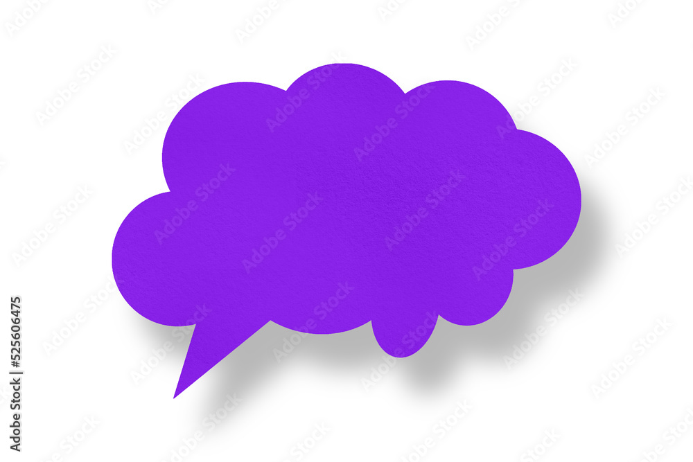 purple paper clouds and shadows speech bubble image isolated on transparent background Communication bubbles. purple paper clouds and shadows speech bubble image isolated on transparent background Communication bubbles.