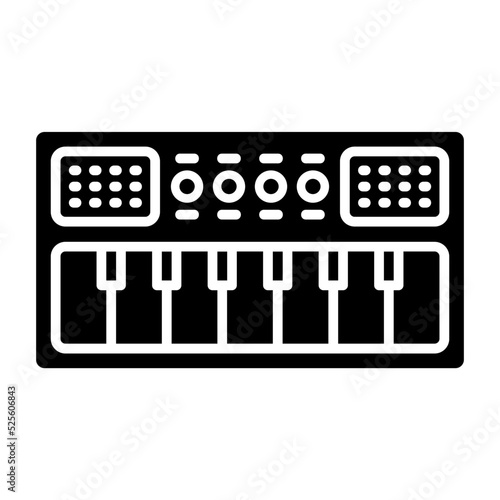 Piano Glyph Icon