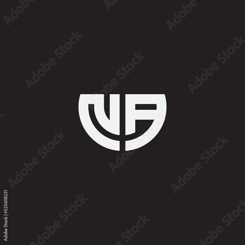 NA monogram logo template. Creative logo.