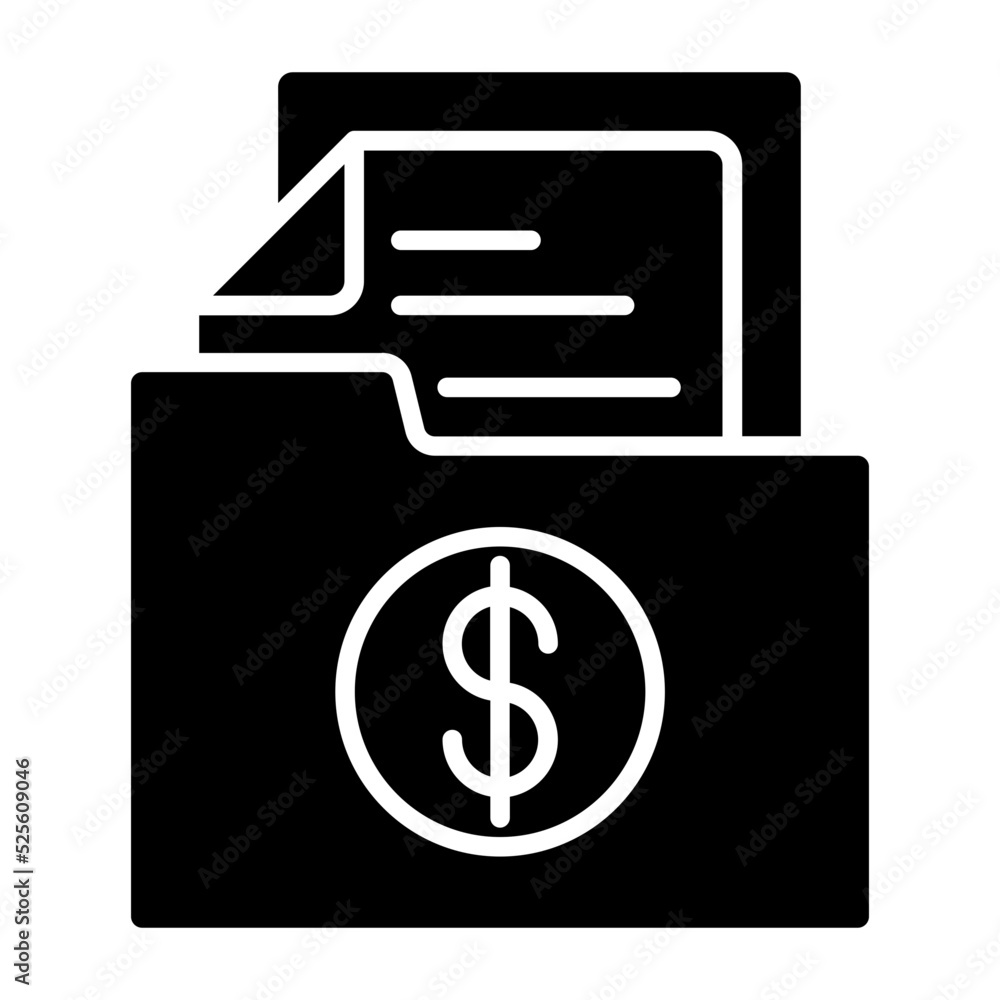Folder Glyph Icon Folder Glyph Icon