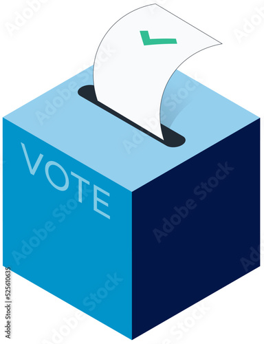 vote ballot box illustration