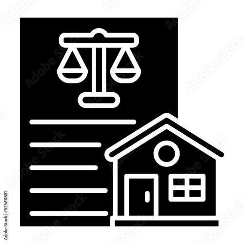Property Law Glyph Icon