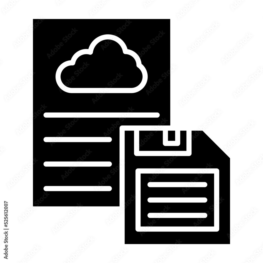 Save File Glyph Icon