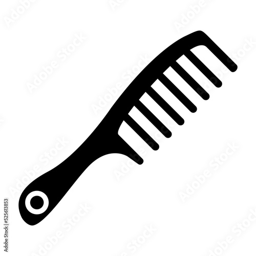 Hair Comb Glyph Icon
