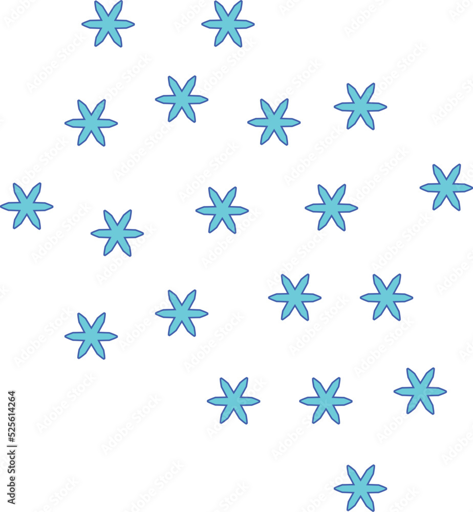 It's snowing, weather phenomenon sign, snowflakes - vector full color picture. Snowflakes, it's snowing It's snowing, weather phenomenon sign, snowflakes - vector full color picture. Snowflakes, it's snowing