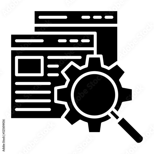 Web Optimization Glyph Icon