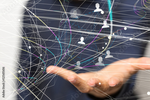 Global network. Blockchain....