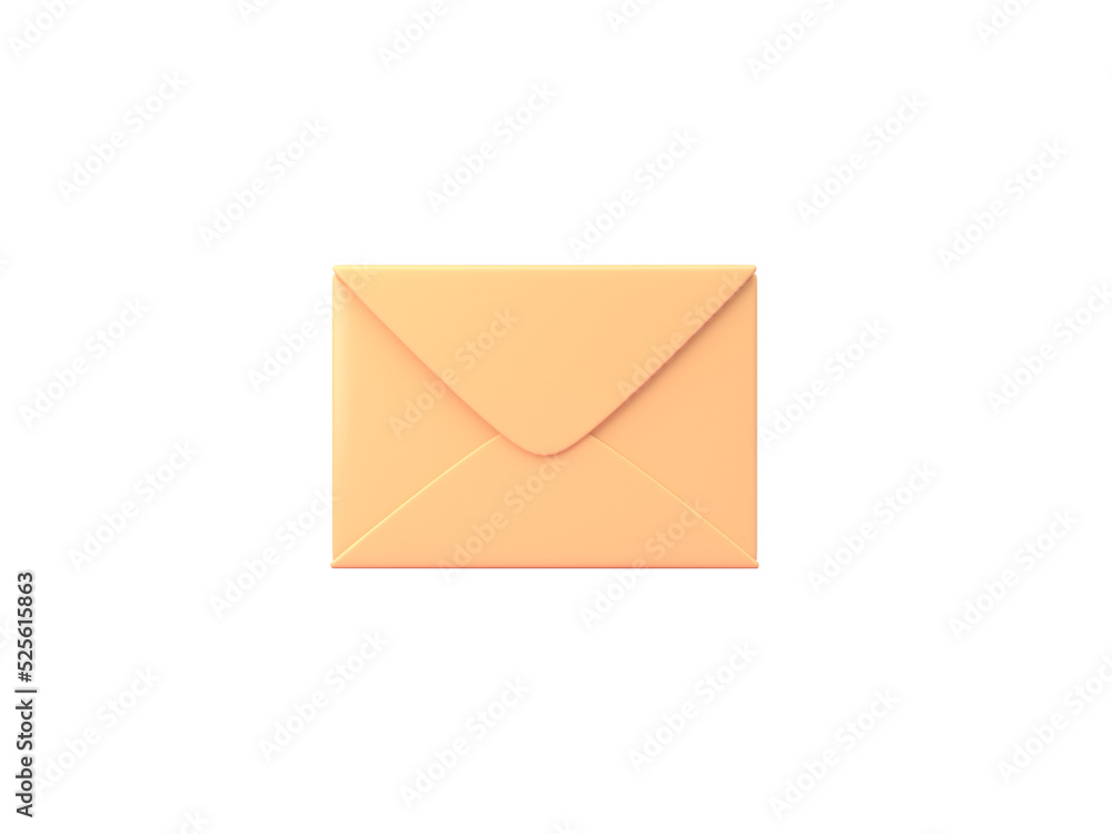Mail Envelope. 3D render Mail Envelope. 3D render