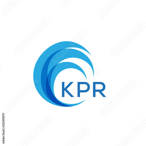 KPR letter logo. KPR blue image on white background. KPR Monogram logo design for entrepreneur and business. KPR best icon.

