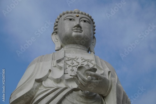 Low-angle shot of the Wat Phothikyan Phutthaktham in Kota Bharu, Malaysia photo