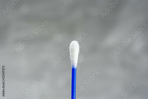 Cotton swab on white background with room for text © Svetlana Golovko