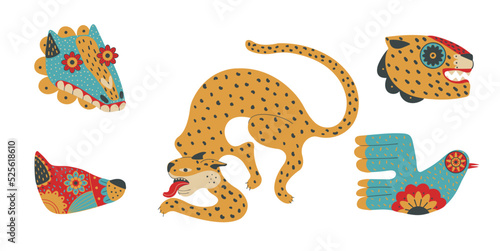 Mexico dia de los muertos festival animals masks