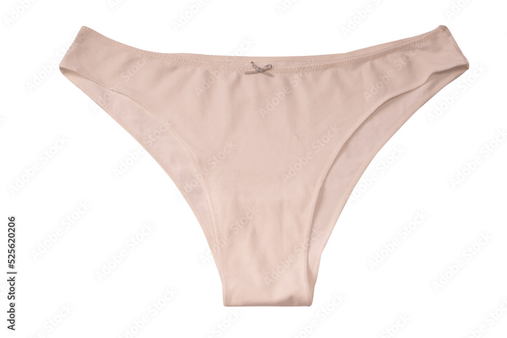 Women cotton panties isolated on white background. Women cotton panties isolated on white background.
