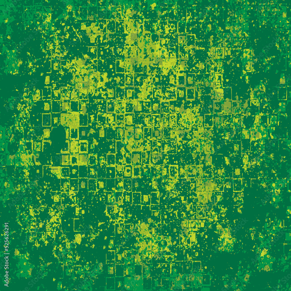 Fototapeta premium The grunge texture is green. Abstract color background. Vector template of a scratched colored board
