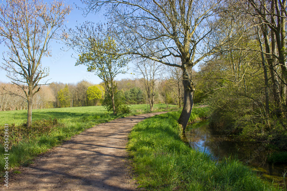 German countryside landscape, Lower Rhine Region German countryside landscape, Lower Rhine Region