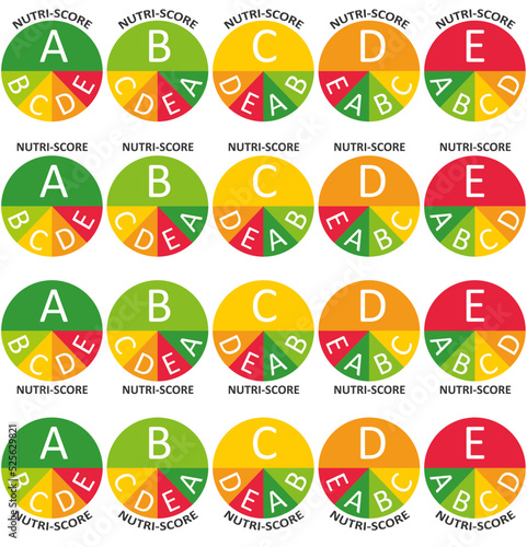 NUTRI-SCORE - Food information - Rating score - A to E