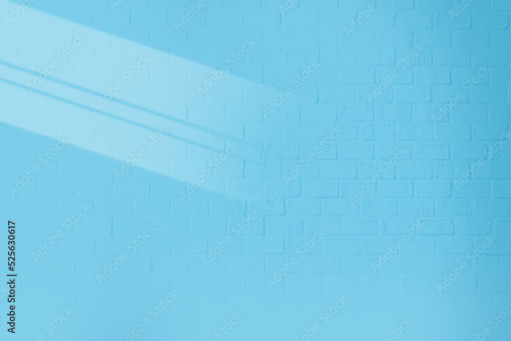 Naklejka premium Blue bricks wall texture room background