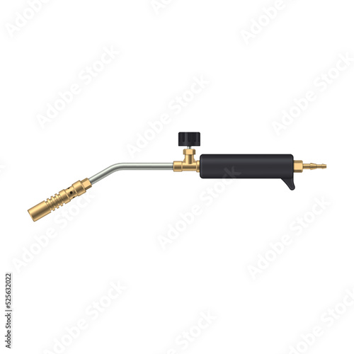Burner gas-air isolated on white background. Vector illustration.
