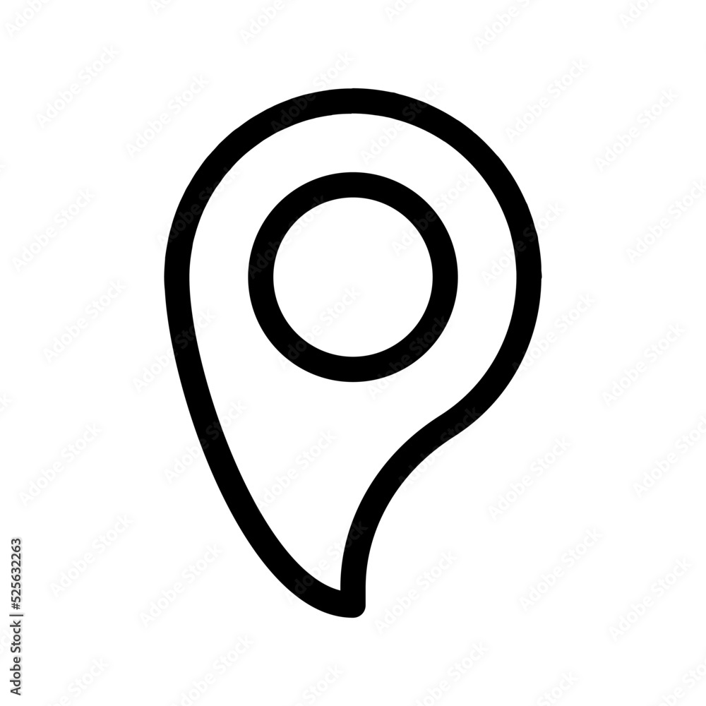 Pin icon.  sign location sign. map pin symbol. vector illustration