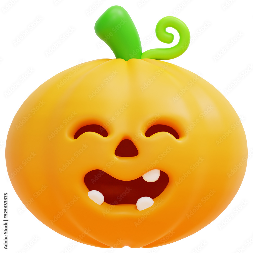 pumpkin 3d render icon illustration pumpkin 3d render icon illustration
