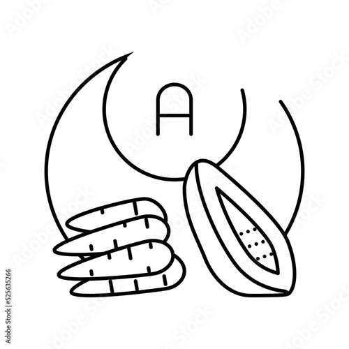 a vitamin line icon vector illustration