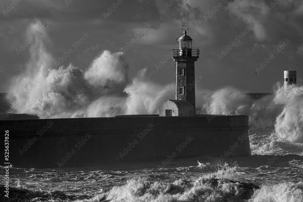 Huge stormy wave splash Huge stormy wave splash