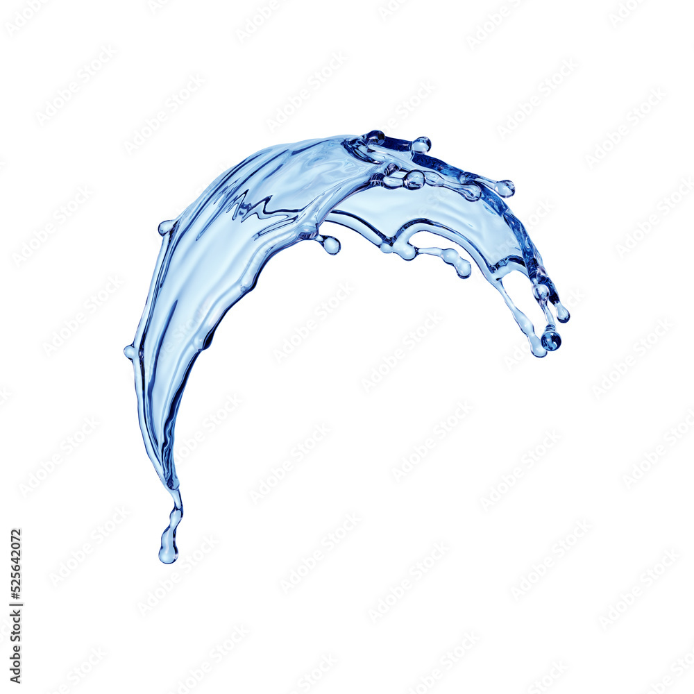 3d render, blue wave, water wavy splash clip art isolated on transparent background. Natural splashing liquid shape 3d render, blue wave, water wavy splash clip art isolated on transparent background. Natural splashing liquid shape