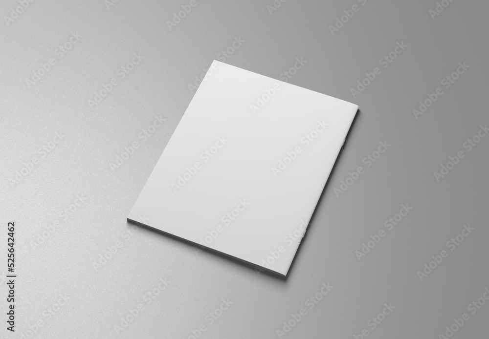 Branding Magazine 3d Mockup white isolated Branding Magazine 3d Mockup white isolated