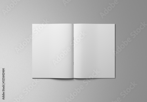 Branding Magazine 3d Mockup white isolated photo