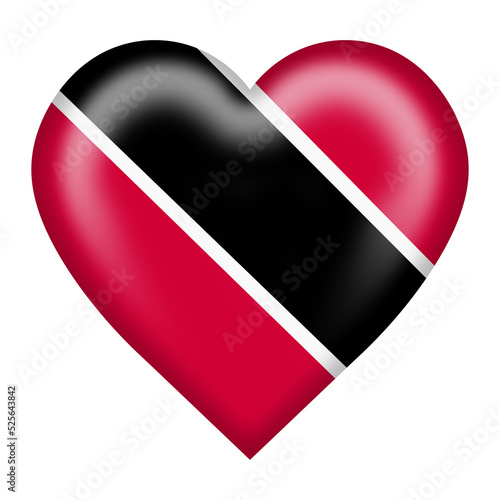 Trinidad and Tobago flag heart button 3d illustration isolated on white with clipping path Free Download Trinidad and Tobago flag heart button 3d illustration isolated on white with clipping path - GFXLoad