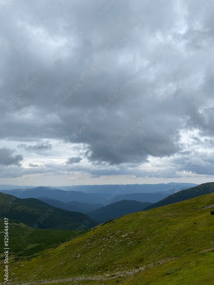 clouds over the mountain