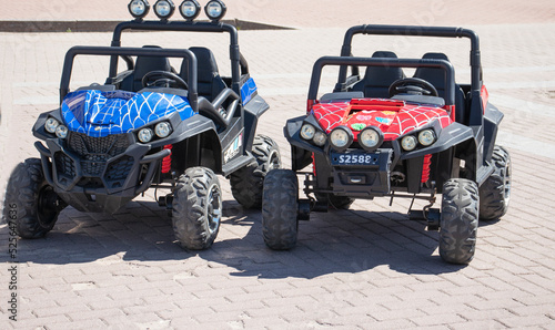 children's cars for riding on the street in summer