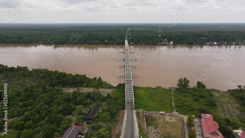 Pulang Pisau Bridge crossing Kahayan River photo