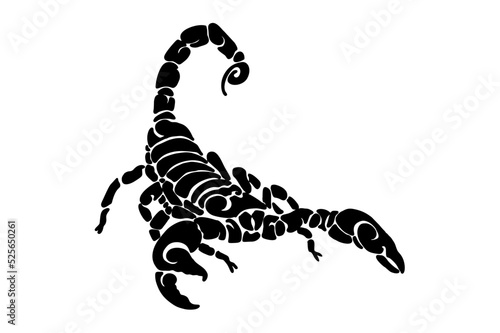 Black scorpion tattoo ornament Vector