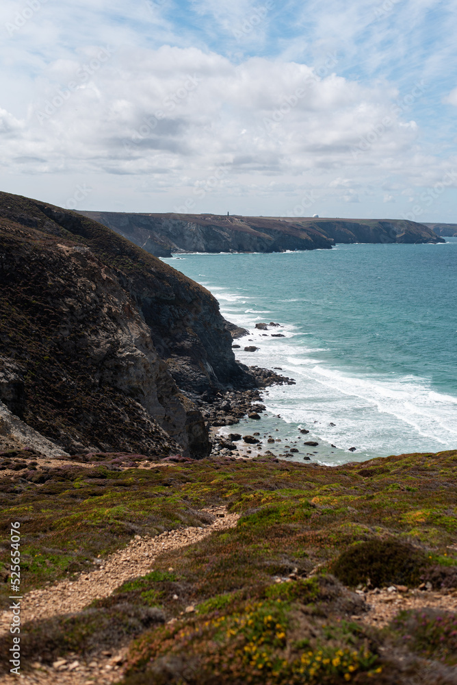 cliffs of cornwall england sea landscape
