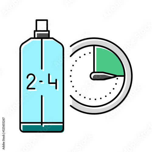 eau de cologne edc cosmetic color icon vector illustration