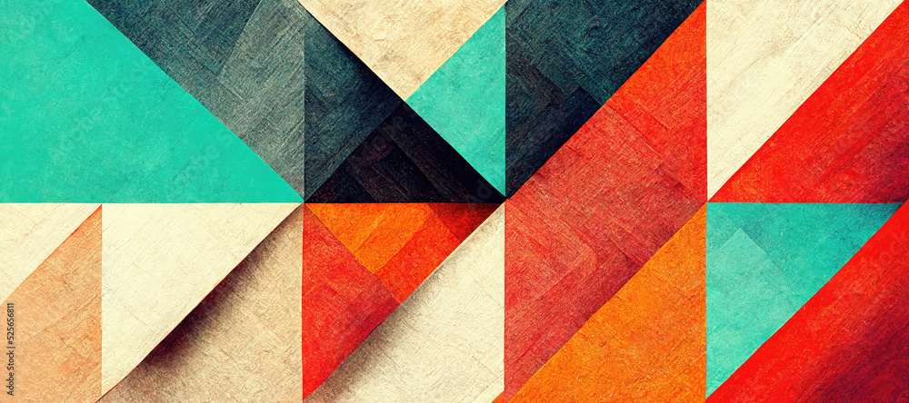 Abstract background wallpaper geometric. Squares and triangles Multicolored. A color scheme. Abstract background wallpaper geometric. Squares and triangles Multicolored. A color scheme.