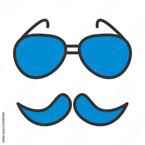 Glasses And Mustache Icon
