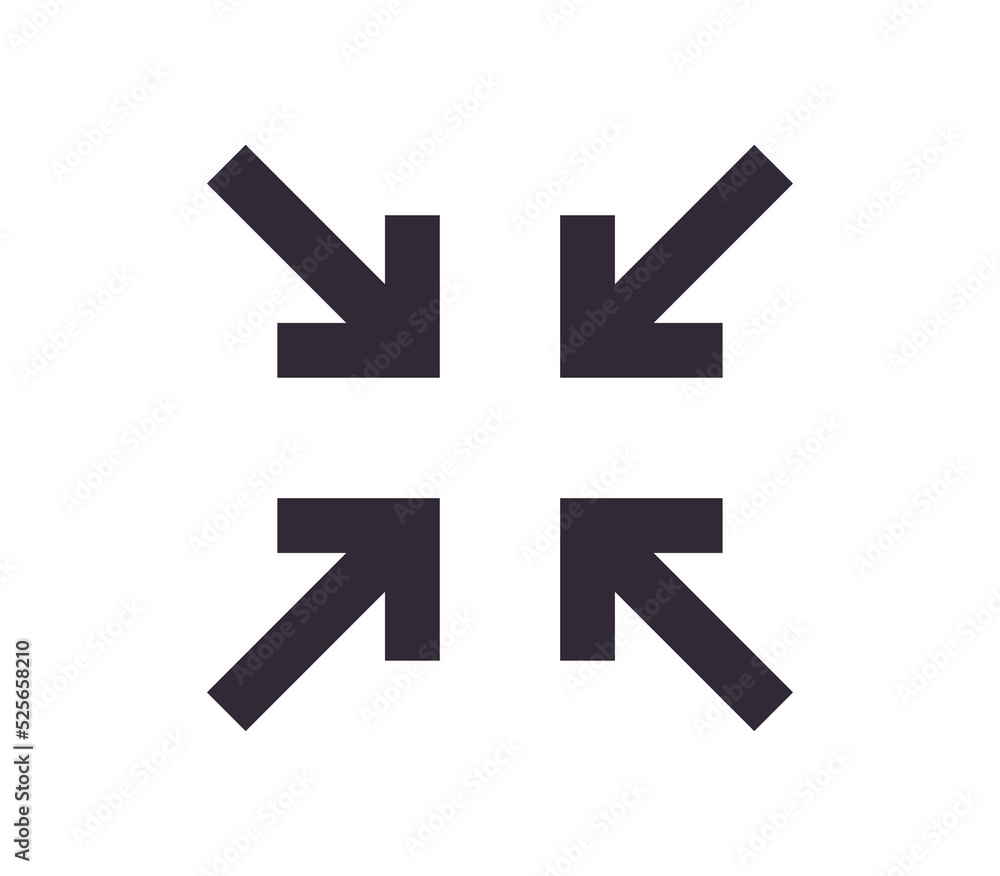 Obraz premium Scaling symbol and sizing arrow icon simple outline linear vector.