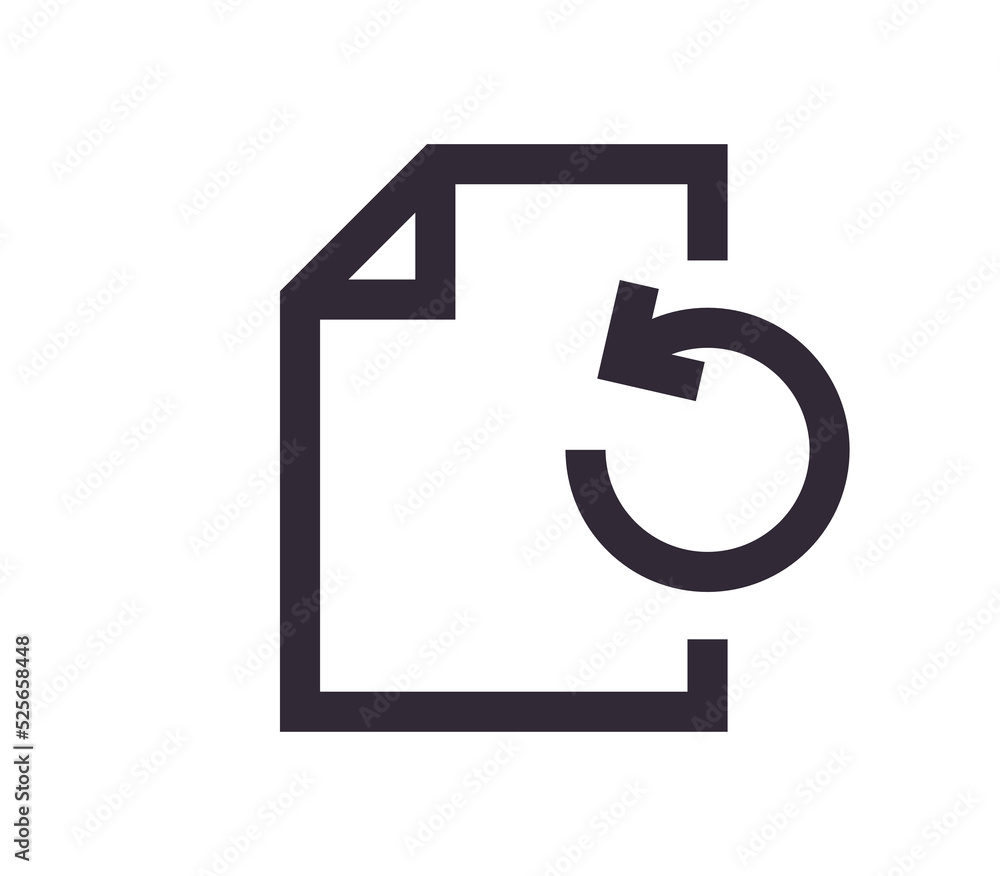 Document symbol and paper icon simple outline linear vector. Document symbol and paper icon simple outline linear vector.