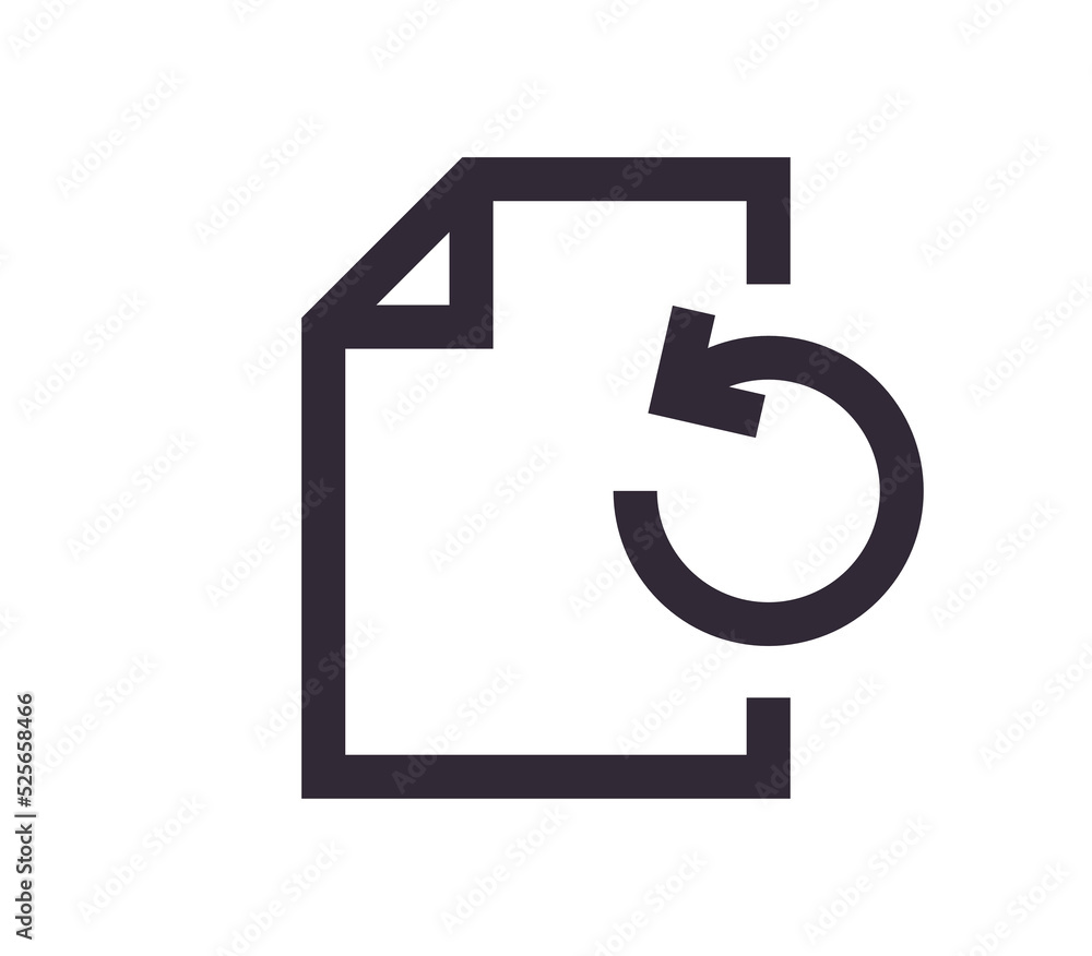 Document symbol and paper icon simple outline linear vector. Document symbol and paper icon simple outline linear vector.