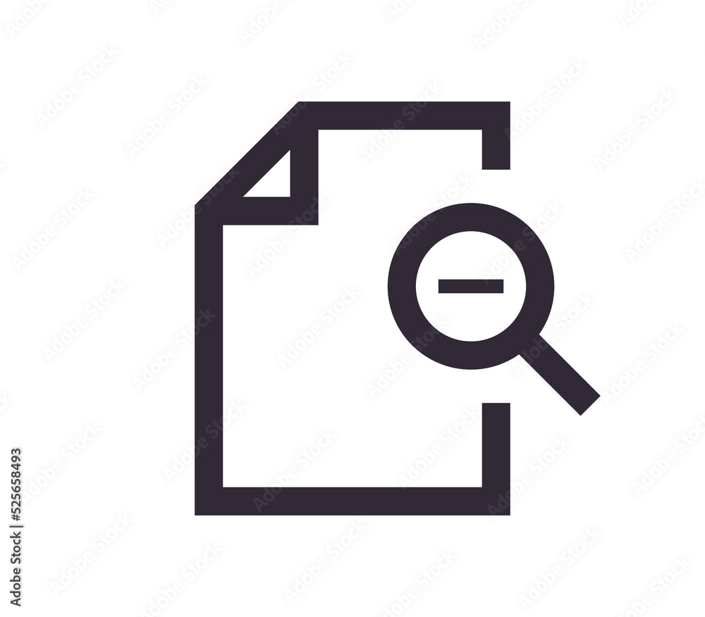 Document symbol and paper icon simple outline linear vector. Document symbol and paper icon simple outline linear vector.
