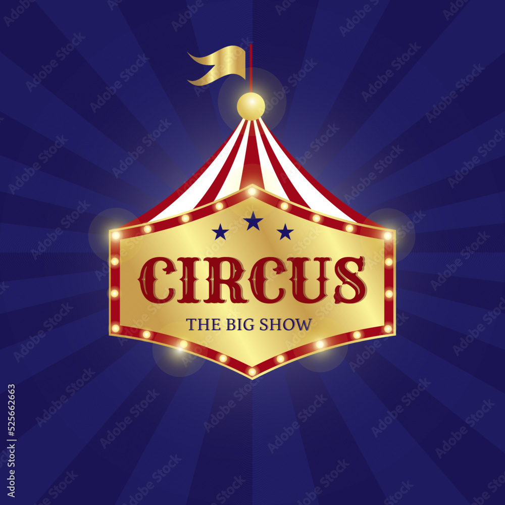 Carnival banner. Circus. Fun fair