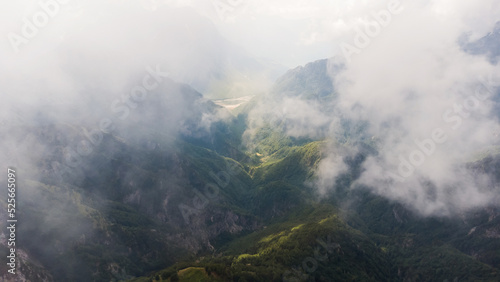 Scenic paradisiac landscape view of Albanian Alps mountains. Traveling, exploring, holiday concept © Angelov