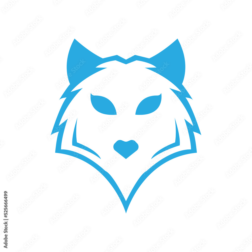 wolf icon on a white background, vector illustration wolf icon on a white background, vector illustration