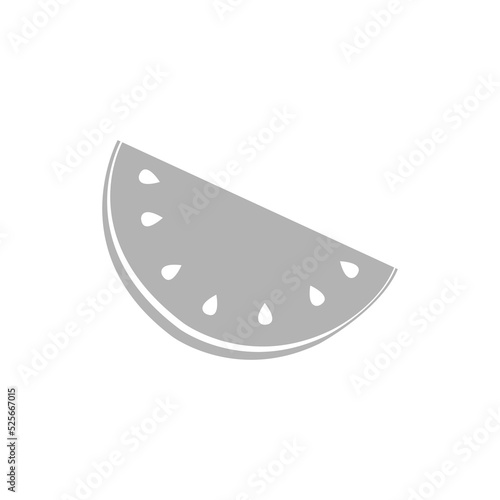 Watermelon icon on a white background, vector illustration