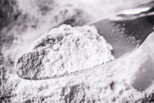 Bild auf Leinwand Phosphate, pile of phosphorous powder, used as a fertilizer or compost, for soil correction, or phosphating