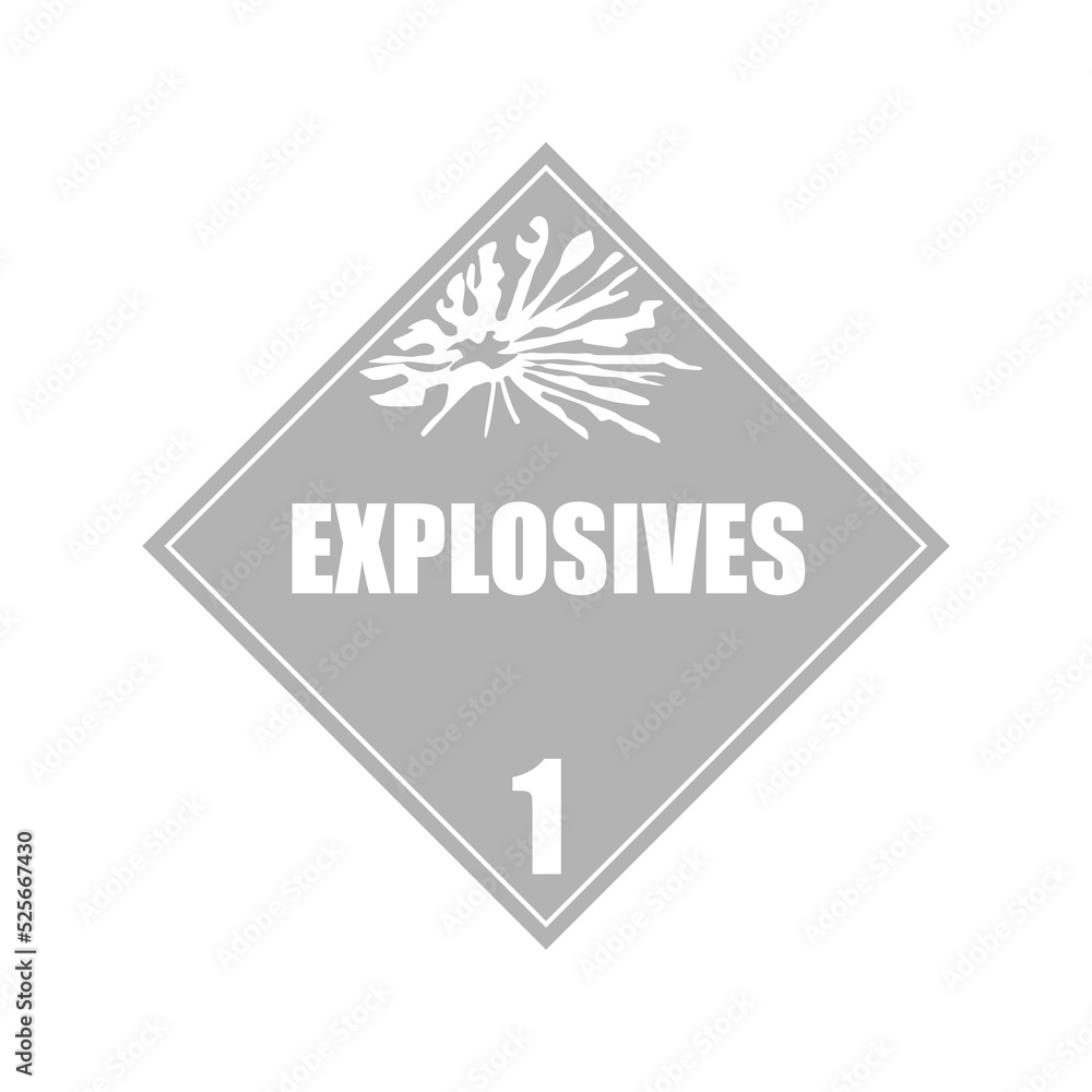 Explosive sign icon, vector illustration Explosive sign icon, vector illustration