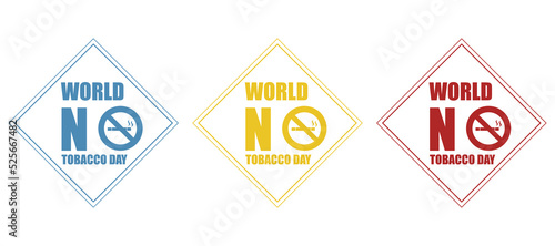 cigarette day icon, sign concept, vector illustration