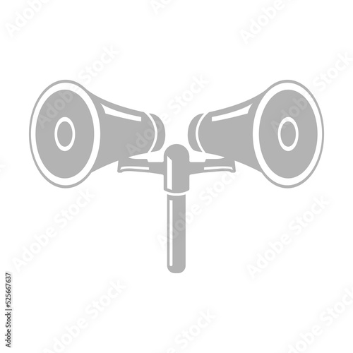 megaphone icon on a white background, vector illustration